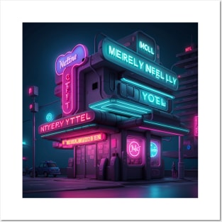 Beautiful Hotel in the cyberpunk Posters and Art